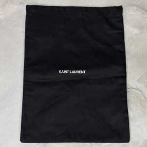 Saint Laurent Black Logo Pouch